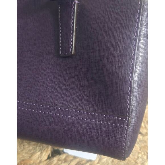 NWT VTG Coach Saffiano Mini Purple Ladies Purse - Picture 5 of 10